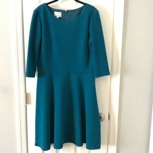 Donna Morgan Size 12 Teal A-Line Dress